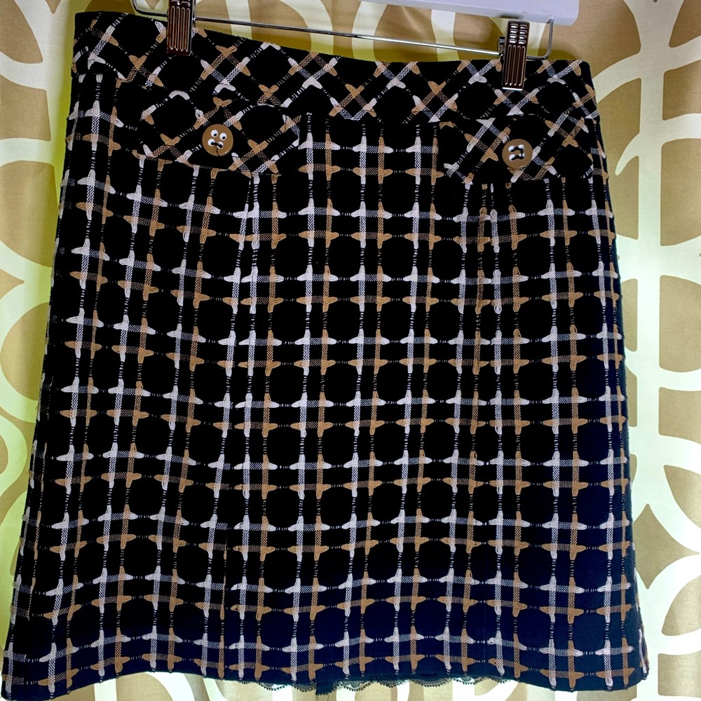 Super Cute Trina Turk Tweed Mod Skirt - Size 4